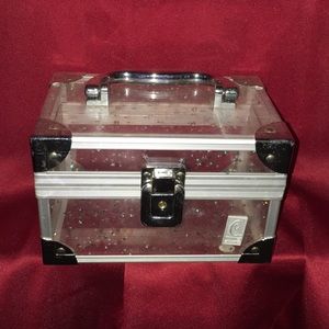 See through silver stared box.